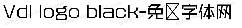 Vdl logo black字体转换